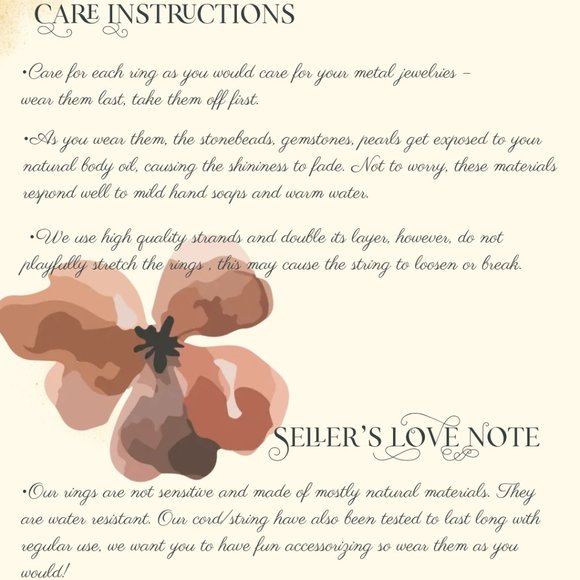 Mixed Stone Beaded Ring - Picture 12 of 12